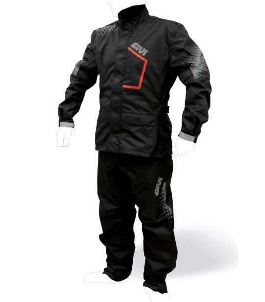 GIVI Rain suit Black 2pc set - waterproofness 8000mm